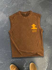 Bounty Hunter Men's Distressed Round Neck Vest