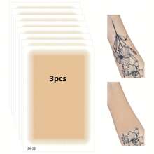3/5/15/25/40片纹身遮盖贴，无香型，隐形防水，轻便，外观自然，无需电池，无需电力即可使用，用于遮盖纹身和疤痕 - 杏色 - 查看 9