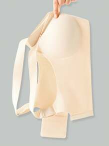 1pc Casual Comfortable Green Wireless Seamless Bra For Women