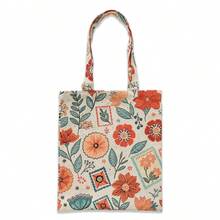 Women Shoulder Bags - 橘色花卉 - 查看 1
