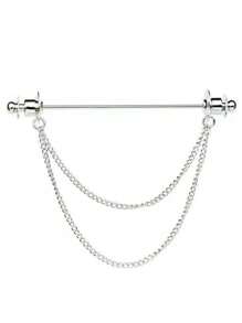 A-Z 26 Letter Collar Stays, Suit Collar Accessories, Formal Collar Stays, Collar Chain, Tie Chain, Men's Fashion Jewelry