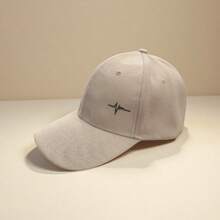 1pc Unisex Casual Minimalist Heartbeat Embroidery Pattern Adjustable Baseball Cap, Suitable For Daily And Outgoing Wear - Multicolor - View 7