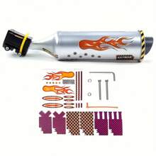 1pc Cyclical Sound Effect Turbo Amplifier, Engine Sound Effect Amplifier - Silver - View 6