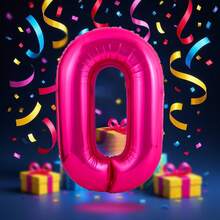 40 Inch Magenta Color Number Balloons, Large Foil Polyester Balloons For Birthday Party Decorations, Suitable For Birthday Theme Parties And Events, Anniversary Celebrations, Graduation Ceremonies, Valentine's Day, Baby Showers, Home Decor Room Background Decorations - Hot Pink - View 12