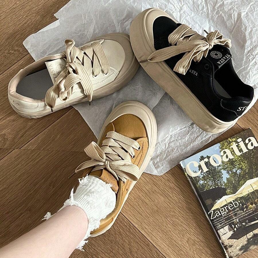 Women Casual Shoes - 黃色 - 查看 1