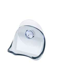 1pc Suction Cup Razor Holder, Transparent Bathroom Wall Mount Organizer Rack