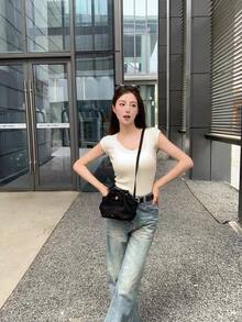 JW 小号女式绒面革黑色、绿色、棕色帆布棕色时尚单肩包、斜挎包、多功能特别版、优雅、宽敞、耐用、轻便、多功能女士手提包、适合工作、旅行、商务、大容量化妆品 - 黑色 - 查看 3