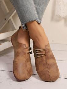 新款欧美进口软底平底乐福鞋舒适百搭一脚蹬休闲奶奶鞋/妈妈鞋