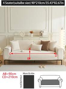 1 Vỏ bọc đệm ghế sofa mọi mùa, Bảo vệ ghế sofa chống trượt tối giản hiện đại, Vỏ bọc ghế sofa chống thấm nước, chống bụi, có thể giặt được, Mềm mại và chống phai màu, Thân thiện với thú cưng, Phù hợp với ghế sofa hình chữ L và ghế sofa 1/2/3/4 chỗ ngồi - trắng - Xem 16