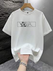 GRDR Men's Fashionable Printed Loose Short Sleeve T-Shirt | Exquisite Design | Summer Essential | Easy To Match | Showcase Your Style