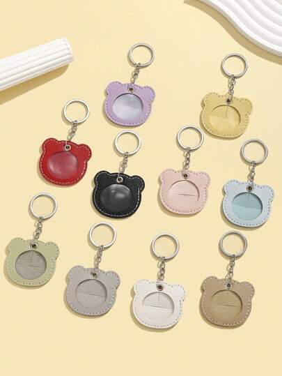 1 قطعة مفتاح جديد بشكل دب كرتوني من البولي يوريثان، مفتاح عملي برأس دب يمكن أن يحمل بطاقة الوصول، مناسب كتميمة حقيبة أو حامل بطاقة الوصول، سلسلة مفاتيح مضادة للفقد، هدية رائعة للأصدقاء والعائلة، إكسسوارات سيارة كيوت، إكسسوارات هالوين Y2K، إكسسوارات عيد المعلم، سلاسل بطاقات الهوية للحقائب، إكسسوارات سيارة، تميمة حقيبة، أفكار هدايا عيد الميلاد للأخت