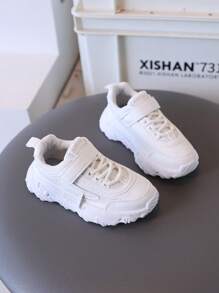1 Par de Tênis da Moda Infantil, Sapatos Casuais de Sola Macia Novos para Primavera/Outono para Meninos e Meninas