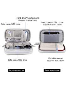1pc Travel In Style With Our Waterproof Electronic Storage Bag - Perfect Storage For USB Sticks, Hard Drives, Headphones And More! Digital Accessory Storage Bag, Electronic Storage Travel Universal Cable Bag, Travel Organiser , Small Suitcase Accessories , Home Cruise Essentials Travel Bag, Mini Portable Travel Organiser , Portable Holiday Organiser.