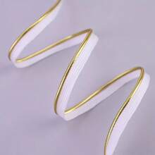 5 码斜纹带饰边，适用于缝制枕头、垫子和衣服上的卷边、滚边、铜线边 - 彩色 - 查看 11