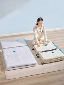 1/3/5/8/9pcs Transparent Vacuum Compression Bags, Foldable Travel Storage Bags, Extra Large/Large/Medium/Small Sizes, Multi-Pack Vacuum Compression Bags, High Capacity, Dust-Proof, Space-Saving, Suitable For Storing Seasonal Clothes, Quilts, Blankets, Shirts, Travel Accessories, Jackets, Ideal For Travel, Home Organization, Closet, Travel Essentials, College Dorm Necessities, Back To School Multipurpose