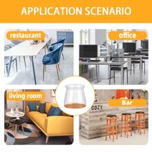 4/8/16/36 قطعة من واقيات أرضية الساق المصنوعة من السيليكون مع وسادات مشطوف - أغطية كراسي خالية من الخدش، سلايدر أثاث، انزلاق سهل، ضوضاء-Re - تناسب الاستخدام المنزلي والمكتبي. (بني فاتح)