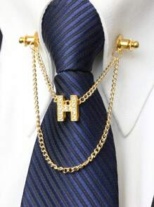 A-Z 26 Letter Collar Stays, Suit Collar Accessories, Formal Collar Stays, Collar Chain, Tie Chain, Men's Fashion Jewelry