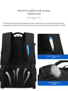 Large-Capacity Backpacks, Casual Backpacks, Multifunctional Computer Bags For Business Trips - Black - View 11