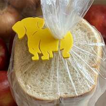 2pcs Funny Dog Gag Sealing Clips - Reusable Multi-Purpose Bag Clamps For Food Storage, Moisture-Proof Dust-Proof, Kitchen Organizer Accessories