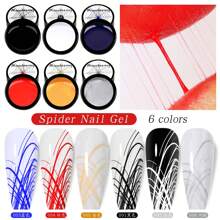 10ML UV Gel Varnish French Nails White Nail Polish Gel For Manicure Gellak Semi Permanent Hybrid Nails Art White Gel Nail Polish,Spider Nail Gel Polish Artistic Designs Spider Gel For Nails, Paint Wire Long Lasting Spider , Drawing Gel Polish For Line Outstanding Effect Nail Art Enthusiasts & Professional