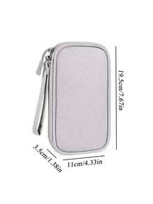 1pc Travel In Style With Our Waterproof Electronic Storage Bag - Perfect Storage For USB Sticks, Hard Drives, Headphones And More! Digital Accessory Storage Bag, Electronic Storage Travel Universal Cable Bag, Travel Organiser , Small Suitcase Accessories , Home Cruise Essentials Travel Bag, Mini Portable Travel Organiser , Portable Holiday Organiser.