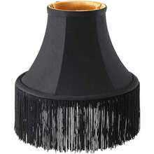 HEARTWISH Fringe Trim Lace Polyester Fiber Tassel 6inch Wide 10 Yards Long For Clothes Accessories Latin Wedding Dress DIY Lamp Shade Decoration Black