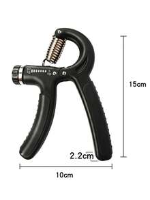 1 件可调节手握力器 5-60 公斤，可调节握力大小，缓解压力，黑色/蓝色/橙色/灰色，便携式家庭锻炼手部和手指力量训练器 - 彩色 - 查看 6