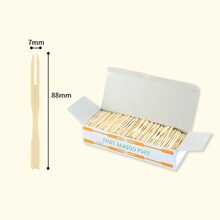 /200/750 Uds. Tenedor de fruta desechable, selecciones de pastel, tenedor de bambú de fruta, tenedores de cóctel, suministros de para postre y aperitivo WIDQ - 750 piezas - Ver 12