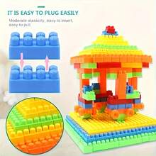 Children's Large Building Blocks Plastic Toy, DIY Assembly Early Education Puzzle Toy, Preschool Gift, Halloween, Christmas Gift - Multicolor - View 9