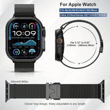 1 pieza Correa de bucle de Milán para , correa magnética ajustable, repuesto para smartwatch y pulsera compatible con S10 de 46mm, 42mm, Ultra 2 de 49mm, 45mm, 44mm, 41mm, 40mm, 38mm para hombre y mujer, de metal transpirable y resistente al agua, accesorio de reloj inteligente compatible con Series 10, 9, 8, 7, 6, 5, 4, 3, 2, 1 y SE, ideal para uso diario, fiestas, vacaciones, vuelta al colegio, regalo para madre, padre, pareja o amigo