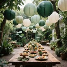 12/15 Stück elegante salbeigrüne Papierlampen, Boho Dschungel-Themen Party Dekoration, verschiedene Größen, Neujahrsdekoration, Neujahrsdekoration Lampen, geeignet für Hochzeiten, Feierlichkeiten, Babypartys, Outdoor-Events, Feiern, Geburtstage, Jahrestage, Abschlüsse - keine Rahmen, keine Elektrizität erforderlich, keine Federn, Papierlaternendekoration. - Verschiedenfarbig - Übersicht 8