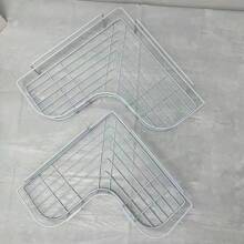 1 pieza Organizador de baño sin taladrar, estantería de ducha montada en la pared, estante de almacenamiento para el inodoro, champú, cocina, vuelta al colegio