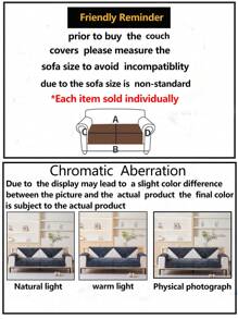 1 件厚毛绒沙发垫套，现代简约防滑保暖沙发座垫，防尘可洗沙发套，柔软防褪色，宠物友好，适合 L 型沙发和 1/2/3/4 座沙发，适用于卧室、办公室、客厅 - 深灰色 - 查看 12