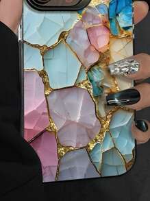 Gemstone Phone Case Suitable For 16, 15, 14, 13, 12, 11, PRO MAX, As Well As X, XS, PLUS, Galaxy S22/23/24 Ultra/FE+ - 彩色 - 查看 5
