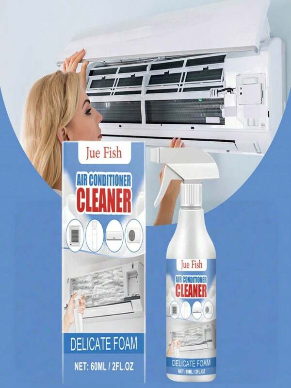 Klimaanlagen Reiniger Klimaanlage zum Aufhängen, Demontage und Wäsche ohne Aufwand, Entfernung von Kalkablagerungen durch Schaumreinigung, kraftvolle Reinigung von toten Ecken und Schmutz