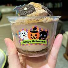 64/32/16Pcs Happy Halloween Creepy Cute Stickers For Candy Packaging - Treat Bags Labels, Happy Halloween Labels For Treats, Cookie Sealing Stickers, DIY Baking Crafts, Treat Labels, Sugar Candy Gifts, Party Favors Supplies, Cupcake Boxes, Candy Bags, DIY Baking Crafts, Journals, Pastel Party Decor, Scrapbooking, Postcards, Treat Bags, Retro Home Party Decor. Halloween Decoration DIY Crafts