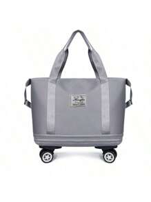 带轮旅行包，可扩展 2 层，大容量和多个口袋，适合学生毕业季、度假、多功能行李包，适合学校、学校配件、学校用品、旅行必需品、假日行李袋、行李箱、旅行包，适合女士 - 彩色 - 查看 13