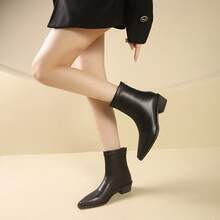 Women Knee-High Boots - 棕色 - 查看 4