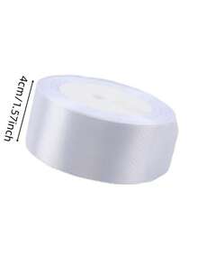 5 卷 4 厘米手工玫瑰缎带，婚礼椅装饰，礼盒包装，花卉丝带，彩虹色，毕业派对，单身派对，蝴蝶结制作 - 彩色 - 查看 3