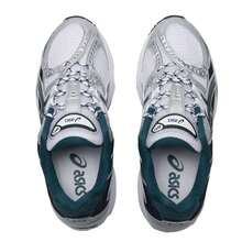 Asics GEL-NIMBUS 10.1 Casual Shock-Absorbing Breathable Running Shoes For Men & Women, Short-Distance Jogging - White/Green - View 4