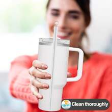 Cup Straw Cleaning Brush, Reusable Straw Cleaner, Fits 40/30/20 Oz Tumblers, 10mm Diameter Pipe Cleaner, Suitable For Water Bottles And Straws