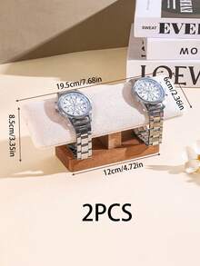 1个/2个装木质单层手镯架，发带项链手表手镯展示架，珠宝围巾展示架，返校季装饰品 - 胡桃色 - 查看 18