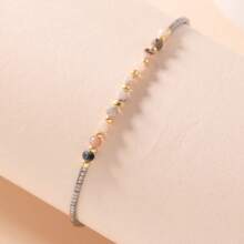 1 pieza Brazalete bohemio vintage de piedra natural, equilibra la ansiedad, mejora el sistema inmunológico, aleja el mal, mantiene el equilibrio - agrega significado a los accesorios corporales