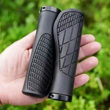 2pcs Bicycle Handlebar Grips With Lock System, Non-Slip, Suitable For Mountain Bike Auxiliary Handles, Mountain Bike Handlebar Grips - Straight Design, Suitable For Off-Road Riding, Mountain Bike - Wear-Resistant And Durable Material, Ergonomic Mountain Bike Handlebar Grips - Lightweight, Easy To Install, Bicycle Handlebar | Ergonomic Handles | Aluminum Alloy Ends | Anti-Slip Shock Absorption, Mountain Bike Accessories Non-Slip Rubber, Expandable Aluminum Lock, Foldable Design, Suitable For Mountain/Road/Folding Bikes