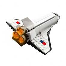 LEGO Creator 三合一航天飞机拼装玩具，适合儿童，适合 6 岁及以上男孩和女孩的创意礼物，可将此航天飞机玩具拼装和重建成宇航员形象或宇宙飞船，31134，圣诞节礼物 - 31134 - 查看 8