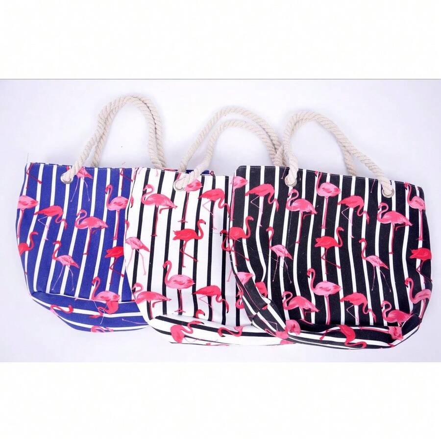 Women Shoulder Bags - 藍底紅鶴 - 查看 1