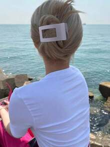 4pcs Women/Girls Flat Hair Clips, Matte Alligator Clips, Strong Hold Hair Clips, Non-Slip Handles, Fashion Classic Hair Accessories - Suitable For Thick & Fine Hair, Daily Hairstyles, Claw Clips, Hair Claws, Hair Slide, Hair Barrettes - Multicolor - View 10