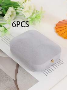 1pc/6pcs Pendant Necklace Jewelry Box Flocked Gift Box For Jewelry Storage And Display - Multicolor - View 17