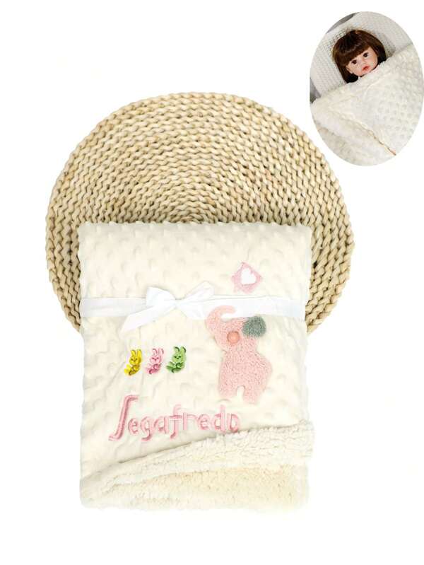 Baby Blanket, Thick Warm Double-Sided Blanket, Fleece Sherpa Blanket, Suitable For Infants, Autumn/Winter