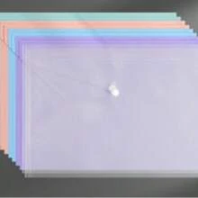 5/10/20 Pcs A4 Transparent File Bag PVC Documents Filing Storage Bag Student Organizer Information Pocket Folders Stationery20,For School Supplies,Back To School - White - View 7